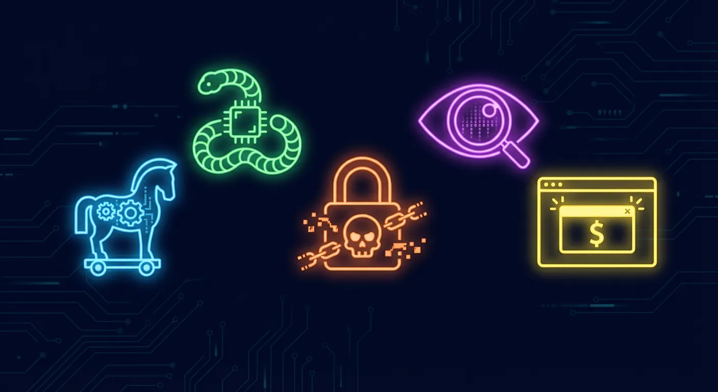 Tipos de malware y amenazas informáticas